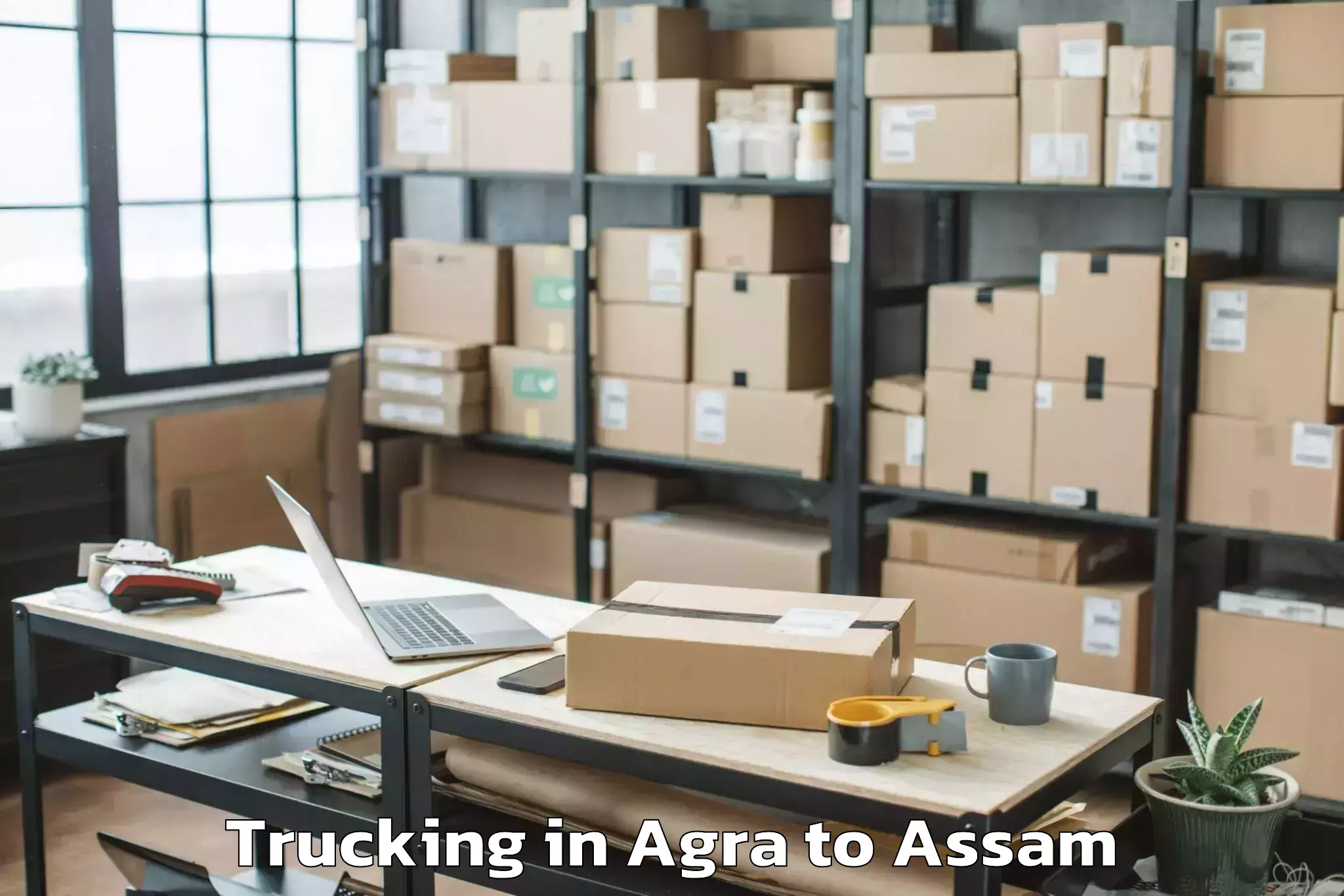 Easy Agra to Bajali Pt Trucking Booking